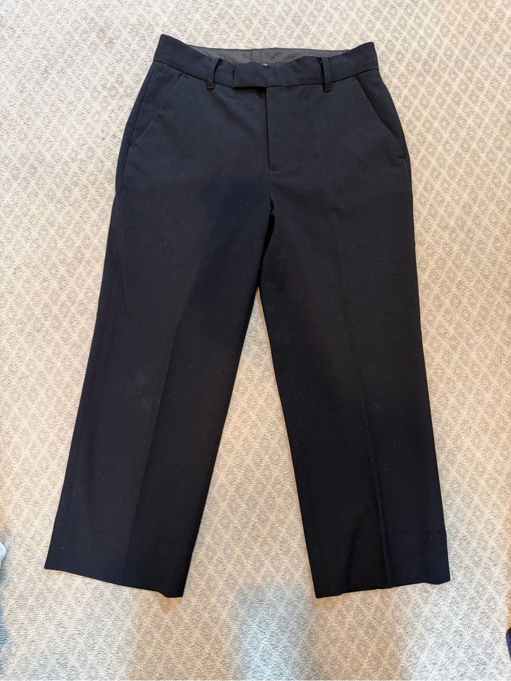 Calvin Klein Black Flat-Front Men's Dress Pants
